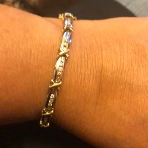 Two color god bracelet and diamond